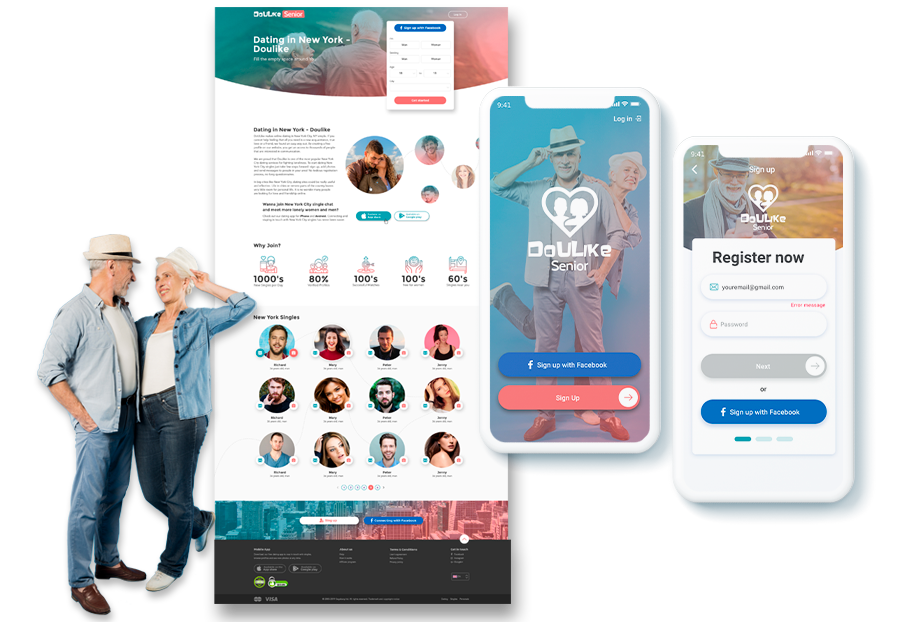 Redruch Design designers created design of iOS app for dating